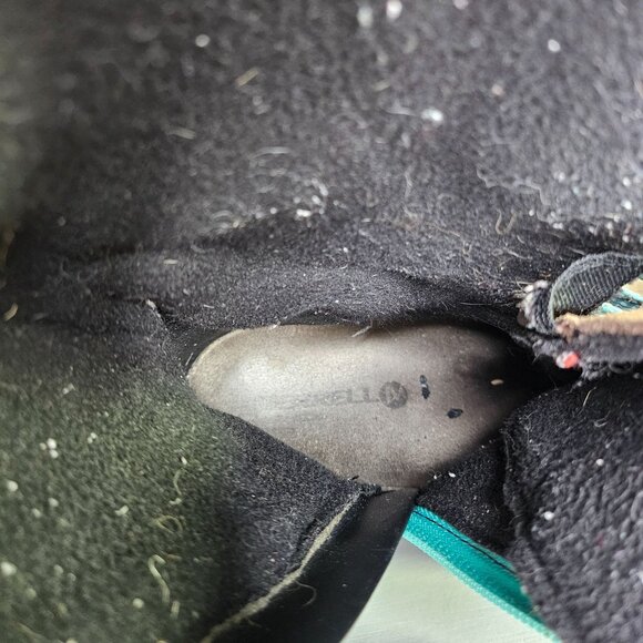 Merrell Womens Waterproof Winter lined Boots Size 8 Brown & Teal - Picture 10 of 11